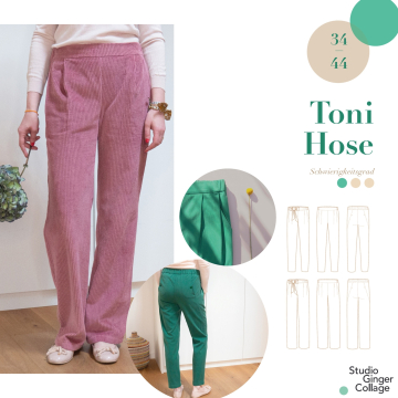 E-book Studio GingerCollage Toni Broek Dames, Duits