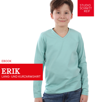 Patron t-shirt enfant pdf Erik Studio Schnittreif, en allemand