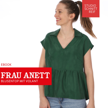Patron blouse/top femme pdf Mme Anett Studio Schnittreif, en francais