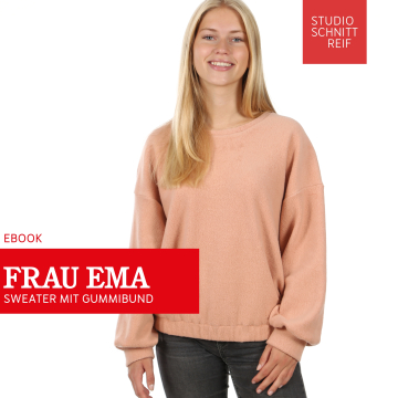Patron sweat-shirt femme Mme Luna Studio Schnittreif, en allemand