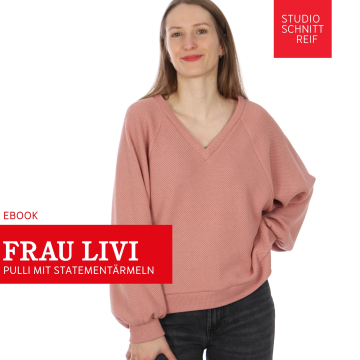 Patron pullover femme pdf Madame Livi Studio Schnittreif, en français
