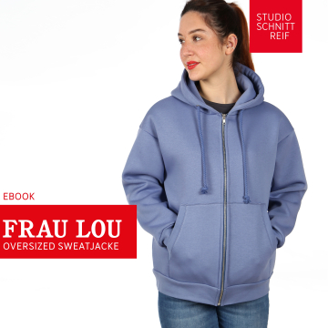 Patron veste sweat femme pdf Mme Lou Studio Schnittreif, en francais