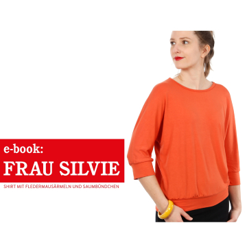 Ebook patron chemise à manches chauve-souris Mme Silvie Studio Schnittreif, en français