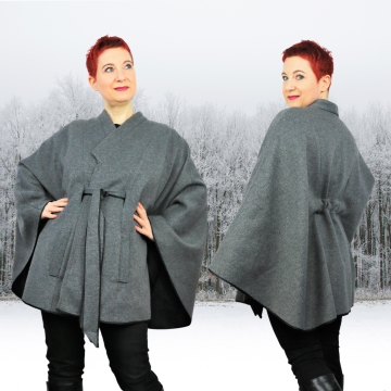 Patron cape / veste kimono femme pdf Cate TINAlisa, en allemand