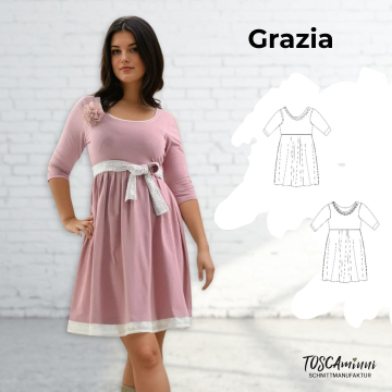 Patron robe femme pdf Grazia TOSCAminni Schnittmanufaktur, en francais
