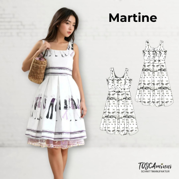 E-Book TOSCAminni Schnittmanufaktur Damen Kleid Martine