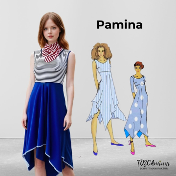 E-Book TOSCAminni Schnittmanufaktur Damen Kleid Pamina