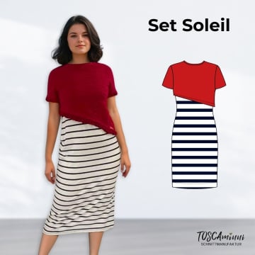 E-book TOSCAminni Schnittmanufaktur Dames Jurk/Shirt Soleil, Duits