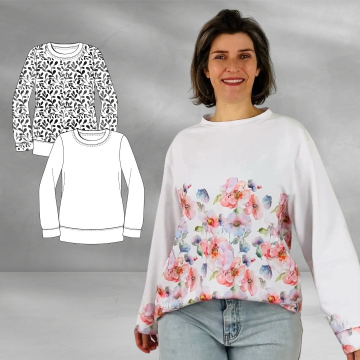 E-book TOSCAminni Schnittmanufaktur Dames Sweater Pia, Duits