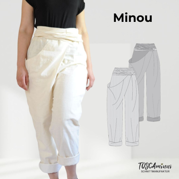 E-book TOSCAminni Schnittmanufaktur Dames Broek Minou, Duits