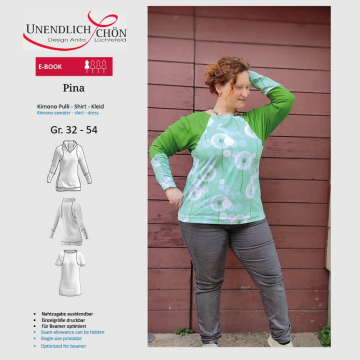 E-book Unendlich Schön -Damen Kimono Pulli- Shirt- Kleid Pina, Duits