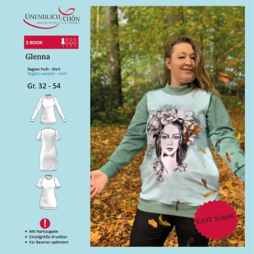 E-book Unendlich Schön - Damen Raglan Pulli Glenna, Duits