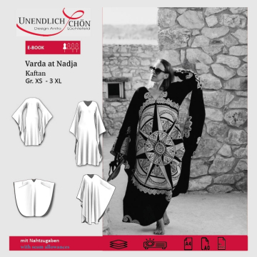 Patron kaftan femme pdf Varda at Nadja Unendlich Schön, en allemand