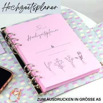 Ebook patron planificateur de mariage Unikati, en allemand