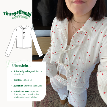 E-book vintageBambi Lera Blouse, Duits