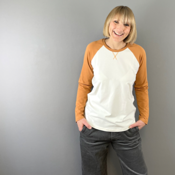 E-book Windschnittich Basic Raglanshirt Dames, Duits