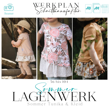 E-Book WPS - Werkplan Schnittmanufaktur Kinderkleid Sommer LagenWERK Mini Beamer-Version