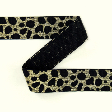 Bracelet élastique léopard, doré