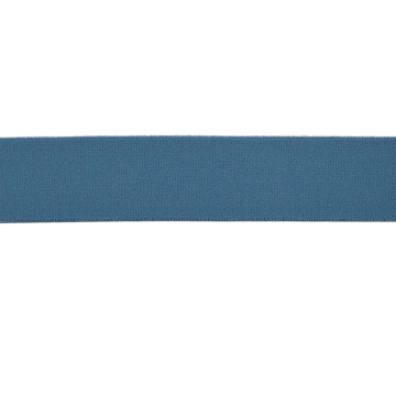 Bande extensible uni, bleu denim