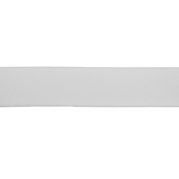 Elastiek uni, 3 cm, wit