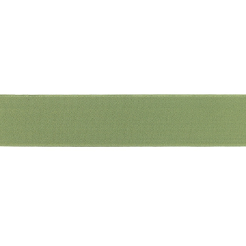 Elastiek uni, 4 cm, olijfgroen