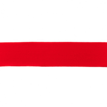 Ruban élastique uni, rouge
