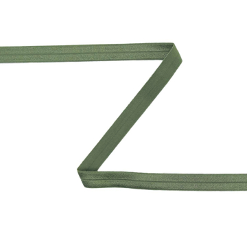 Elastisches Einfassband, altgrün 15 mm