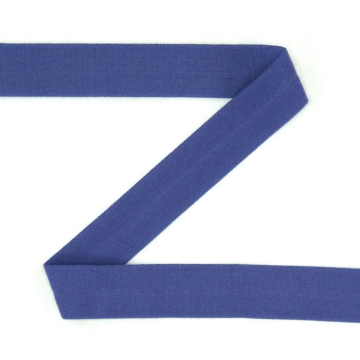 Biais couture élastique 2cm, mat, bleu pourpre