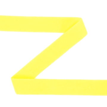 Biais couture élastique 2cm, mat, jaune fluo
