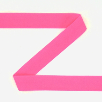 Biais couture élastique 2cm, mat, rose fluo