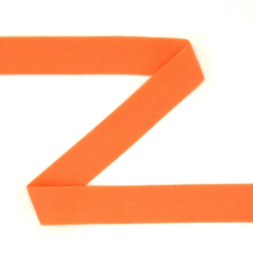 Biais couture élastique 2cm, mat, orange