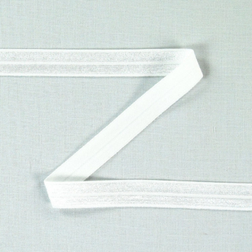 Elastisch biaisband, gebroken wit 15 mm
