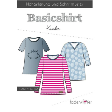 Fadenkäfer Basicshirt Kids Papierschnittmuster
