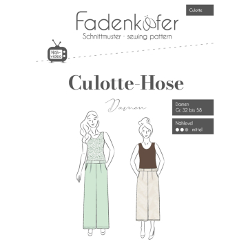 Patron culotte pantalon femme Fadenkäfer, en allemand