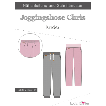 Papieren patroon Fadenkäfer Jogging broek Chris, kids, Duits