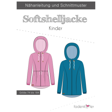 Fadenkäfer Softshelljacke Kinder Papierschnittmuster