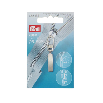 Fashion-Zipper Classic mattsilber