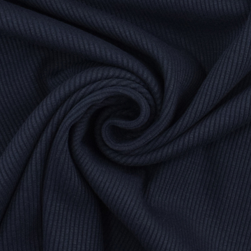Fijne ribjersey Emma, marineblauw