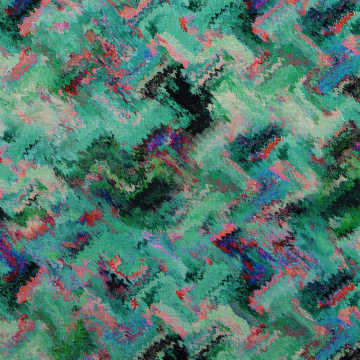 Fijngebreide jersey Abstract Art, aqua