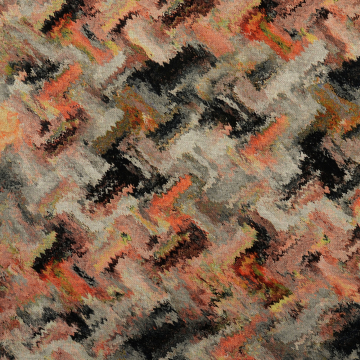 Tissu jersey maille tricot fin Abstract Art, gris