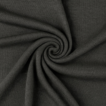 Tissu jersey maille tricot fin Claire, anthracite