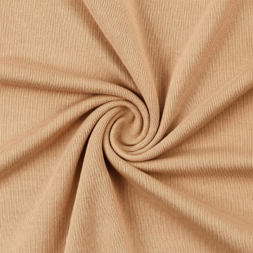 Tissu jersey maille tricot fin Claire, beige