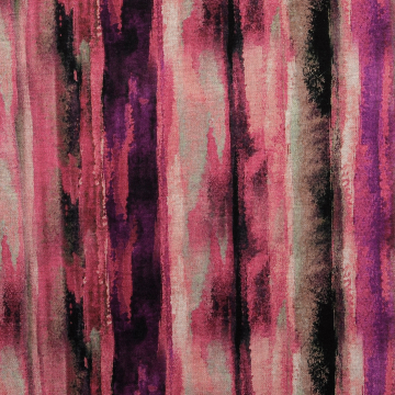 Tissu jersey maille tricot fin Color Stripes, rose fuchsia