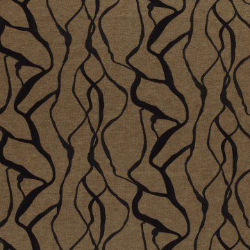 Tissu jersey maille tricot Abstrait Cracks, marron