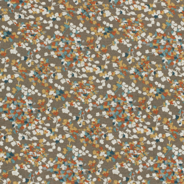 Tissu jersey maille tricot Confettis de fleurs Little Flowers, taupe