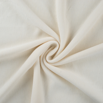 Tissu jersey maille tricot fin Miley, blanc cassé