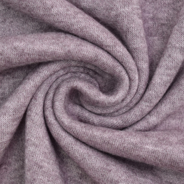 Tissu maille tricot fin double face Lia, prune