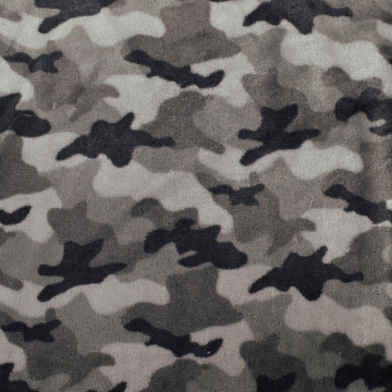 Flanel fleece Camouflage, lichtgrijs