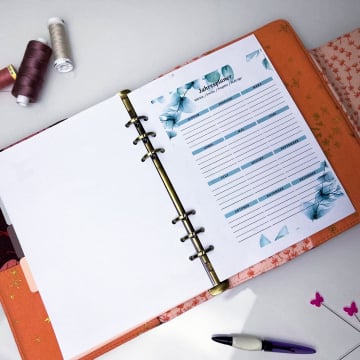 Freebook Cutting Corners Design Nähplaner & Bullet Journal A5