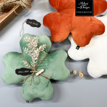 Patron couture gratuit coussin trèfle à quatre feuilles pdf Malomi, en français